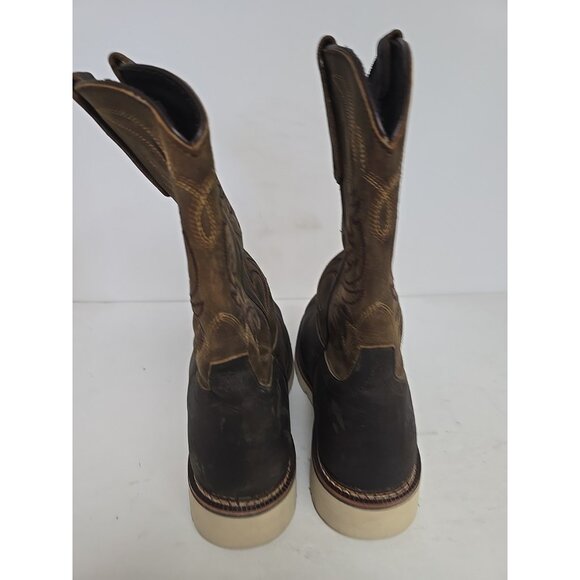 Thorogood Men's 11 "Steel Toe Western Wellington 804-4331 (U.S.A.) Brown 9.5 2E - Picture 3 of 7